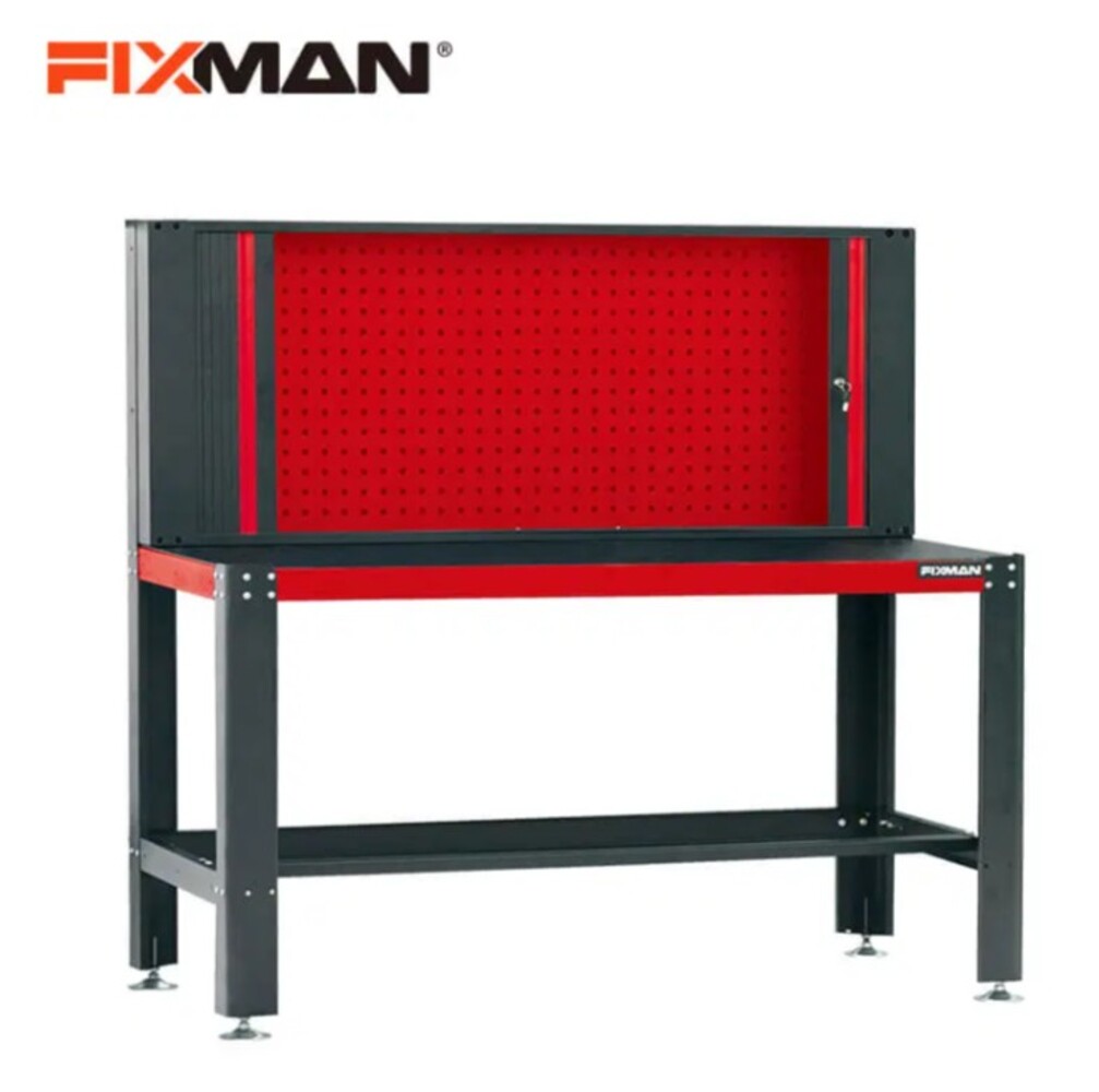 โต๊ะทำงานช่างแบบครบชุด (โต๊ะ + ตู้เก็บเครื่องมือ)