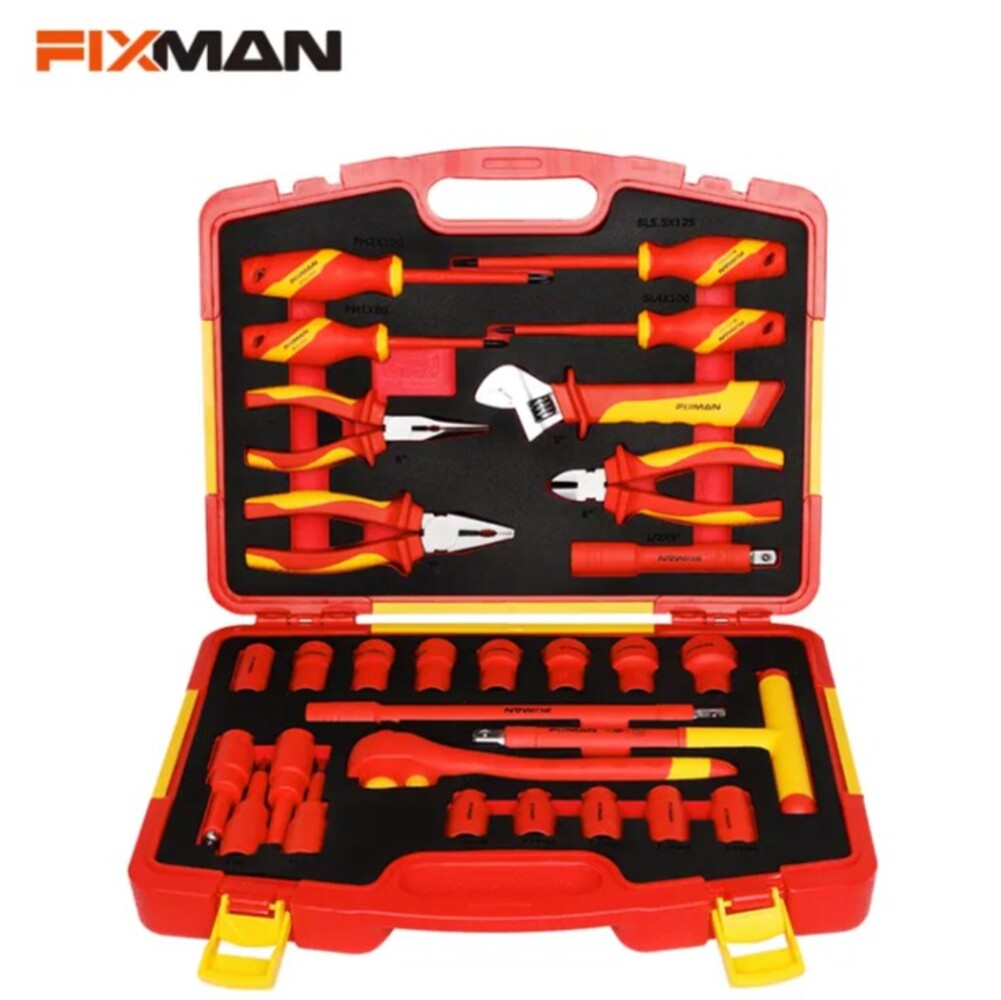 ชุดเครื่องมือช่าง หุ้มฉนวนกันไฟฟ้า FIXMAN 29 ชิ้น